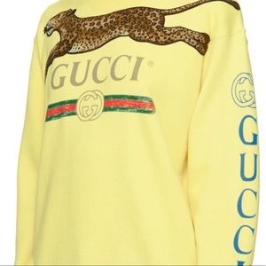 Authentic Gucci CrewNeck Embroidered Patch Sweater